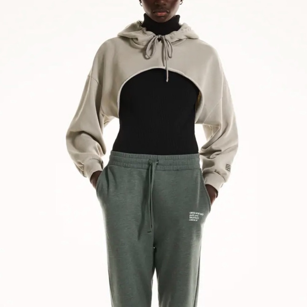 Zara cropped hooded sweater